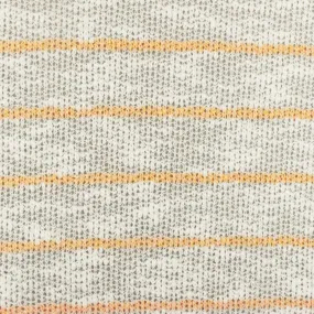 Apricot Orange-White Stripe Stretch Jersey Knit Fabric