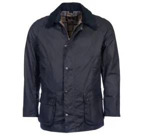 Ashby Wax Jacket in Navy by Barbour