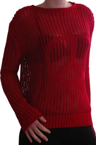 Cerian Long Sleeve Crochet Knitted Mesh Tops