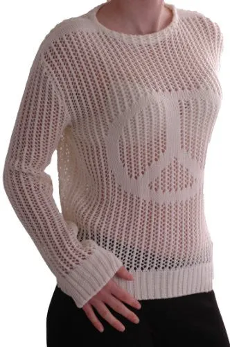 Cerian Long Sleeve Crochet Knitted Mesh Tops