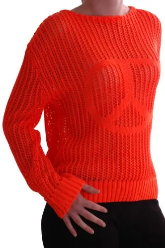 Cerian Long Sleeve Crochet Knitted Mesh Tops