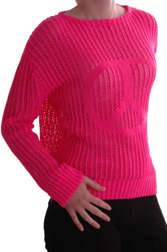 Cerian Long Sleeve Crochet Knitted Mesh Tops