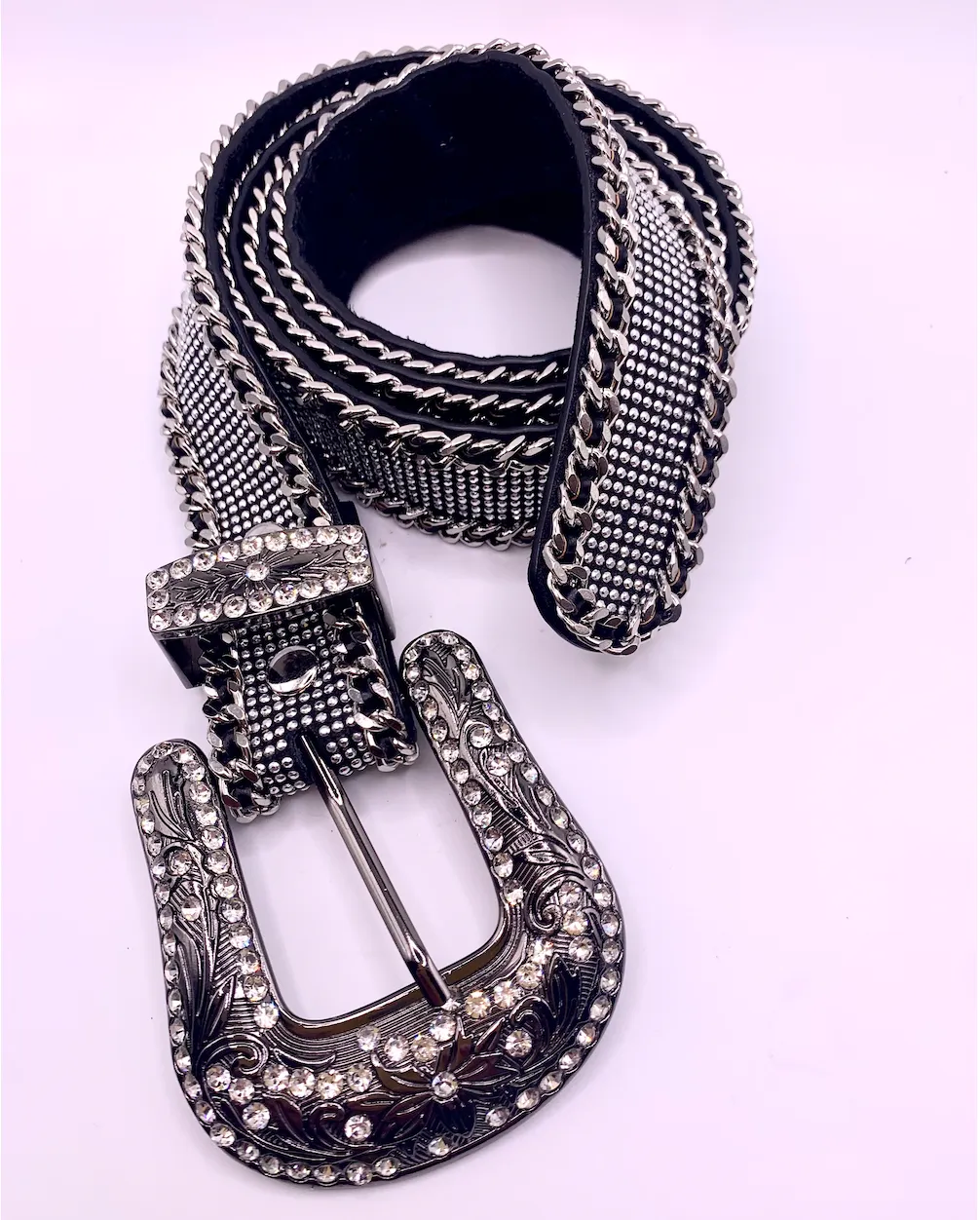 Chain Mesh Leather Belts