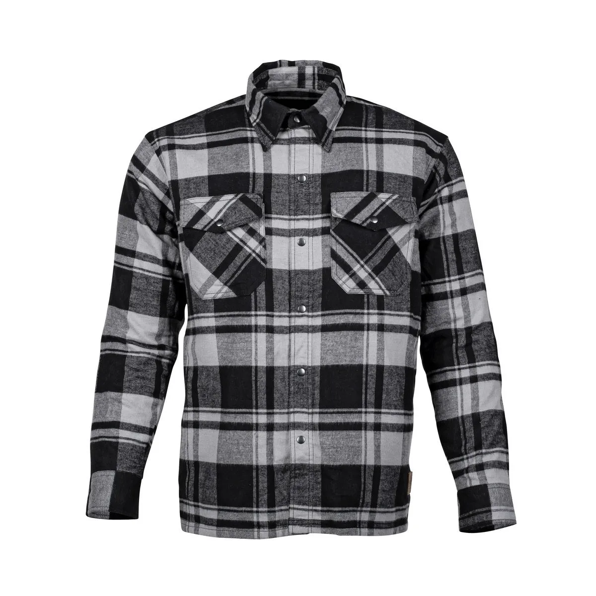 Cortech ‘The Bender’ Mens Storm Grey Premium Motorcycle Riding Flannel Shirt with Armor