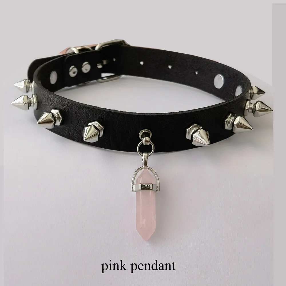 Crystal Spike Choker