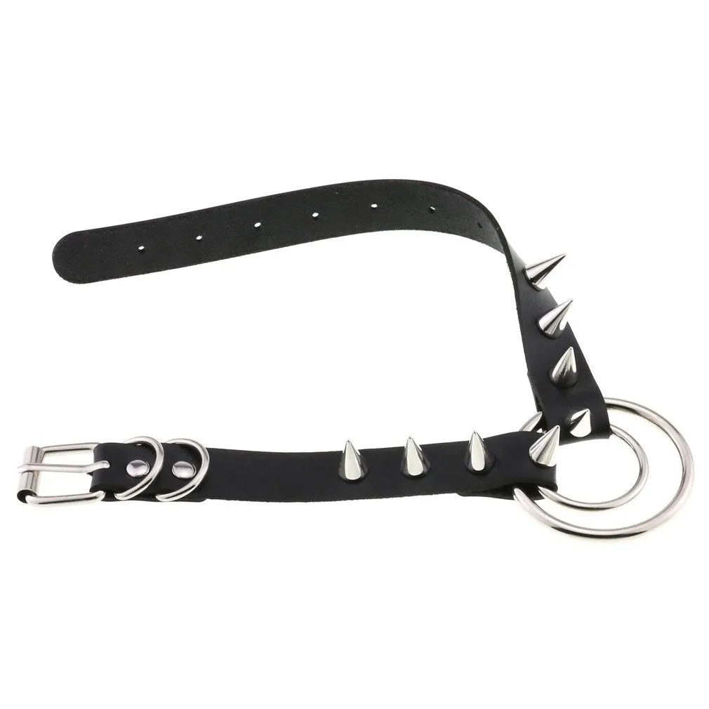 'Explosion' PU Leather Spike Choker