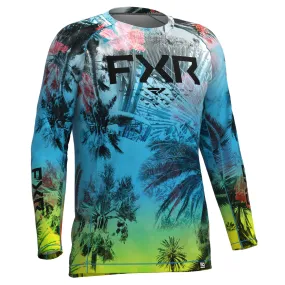 FXR Mens Attack Air UPF Longsleeve T-Shirt Prism Tropical Blue