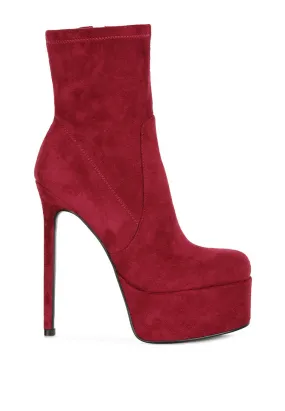 High Platform Ankle Boots