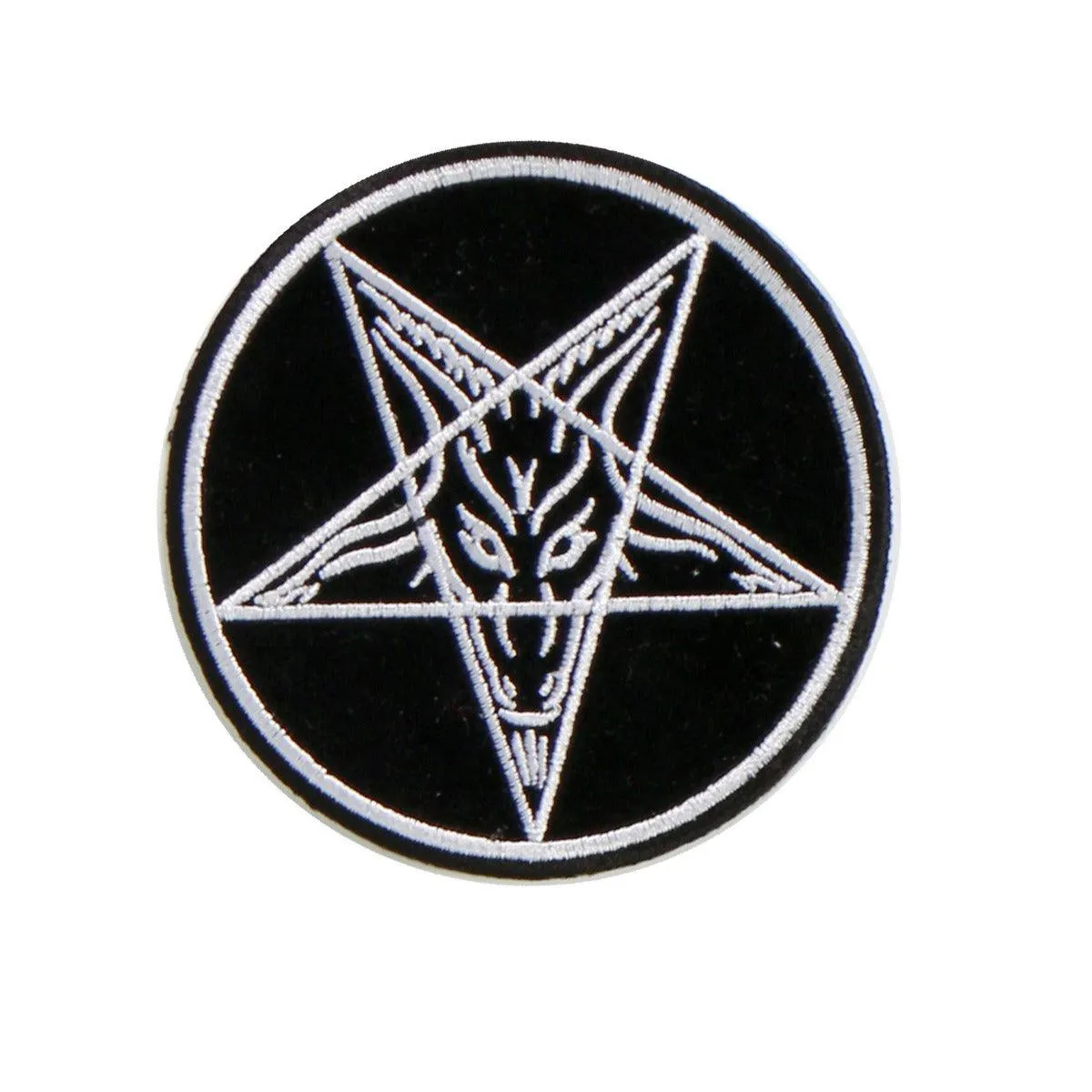 Hot Leathers Pentagram Goat Embroidered 4"X4" Patch