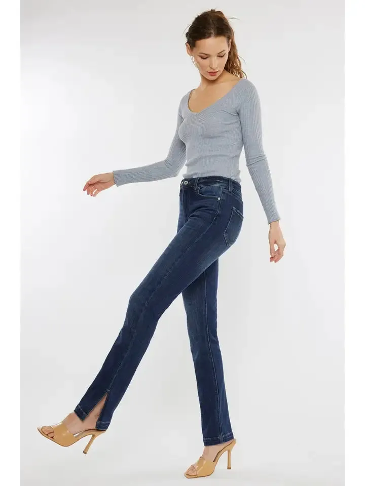 Kancan Side Slit Boot Cut