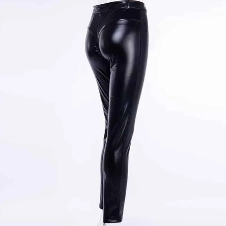 Ladies Leather Skinny Pant