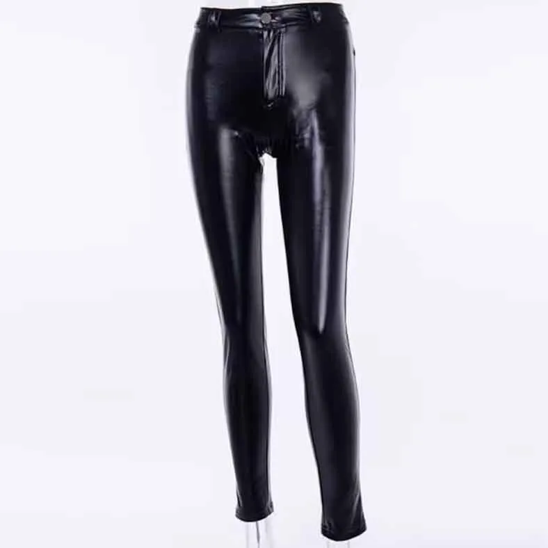 Ladies Leather Skinny Pant