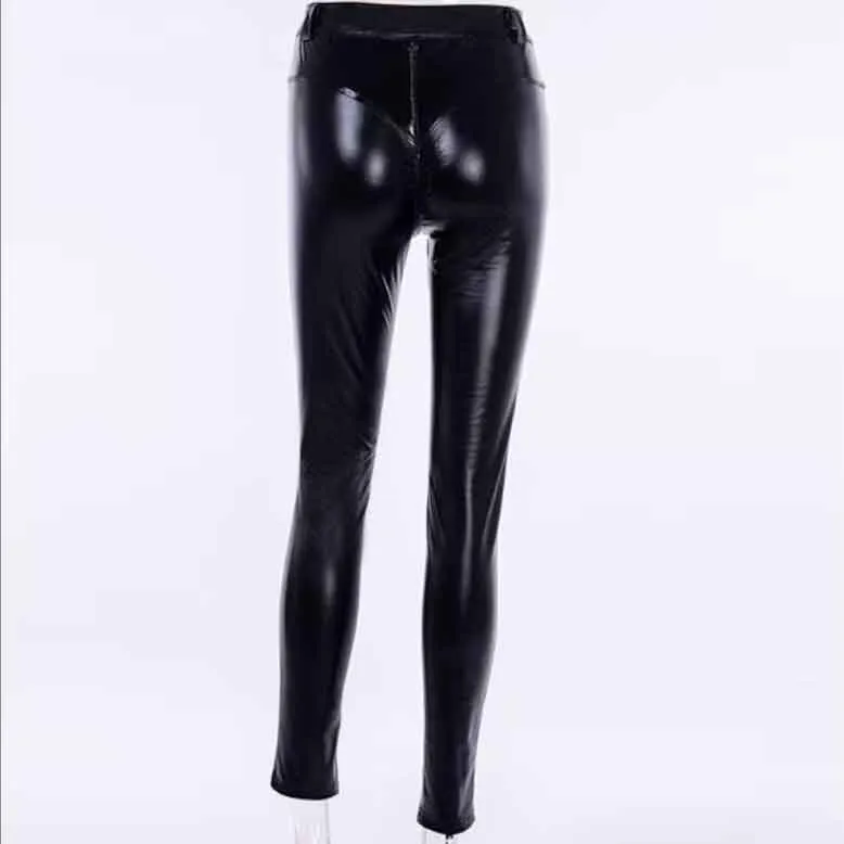 Ladies Leather Skinny Pant