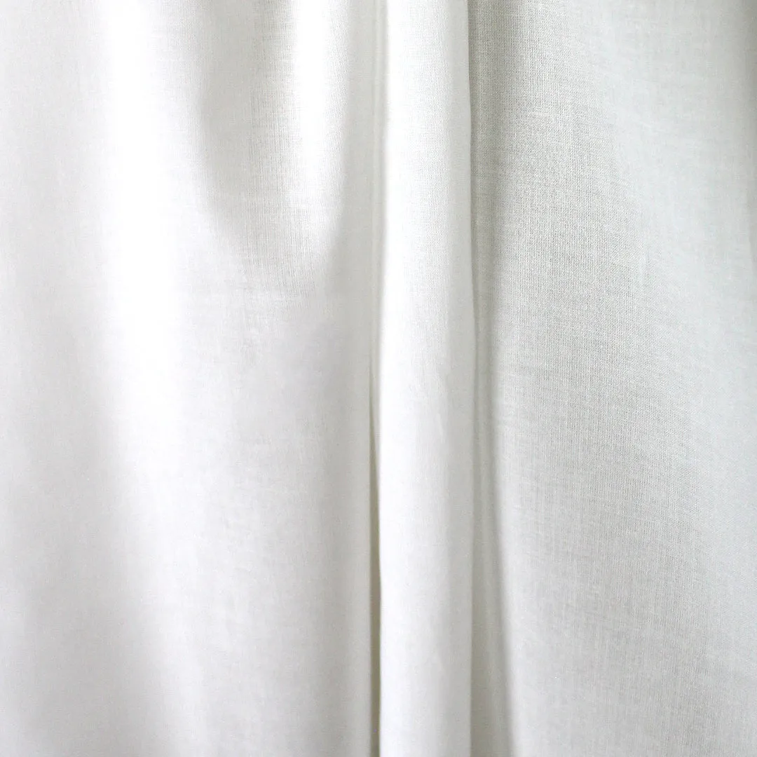 lightweight cotton voile for lining, etc. - soft white