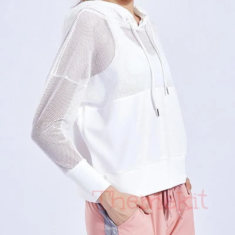 Loose Casual Mesh Hoodies