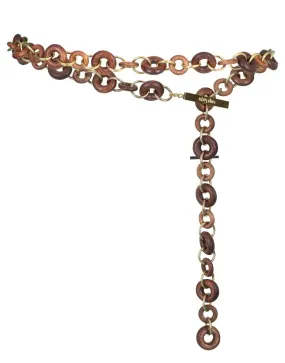 Mahogany Jasmin Chain Belt