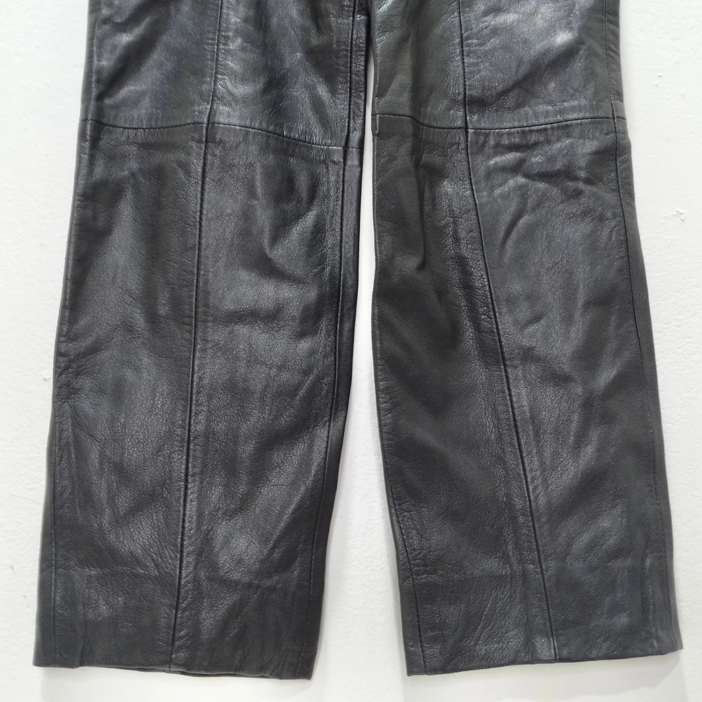 Michael Hoban 1980s Black Leather Pants