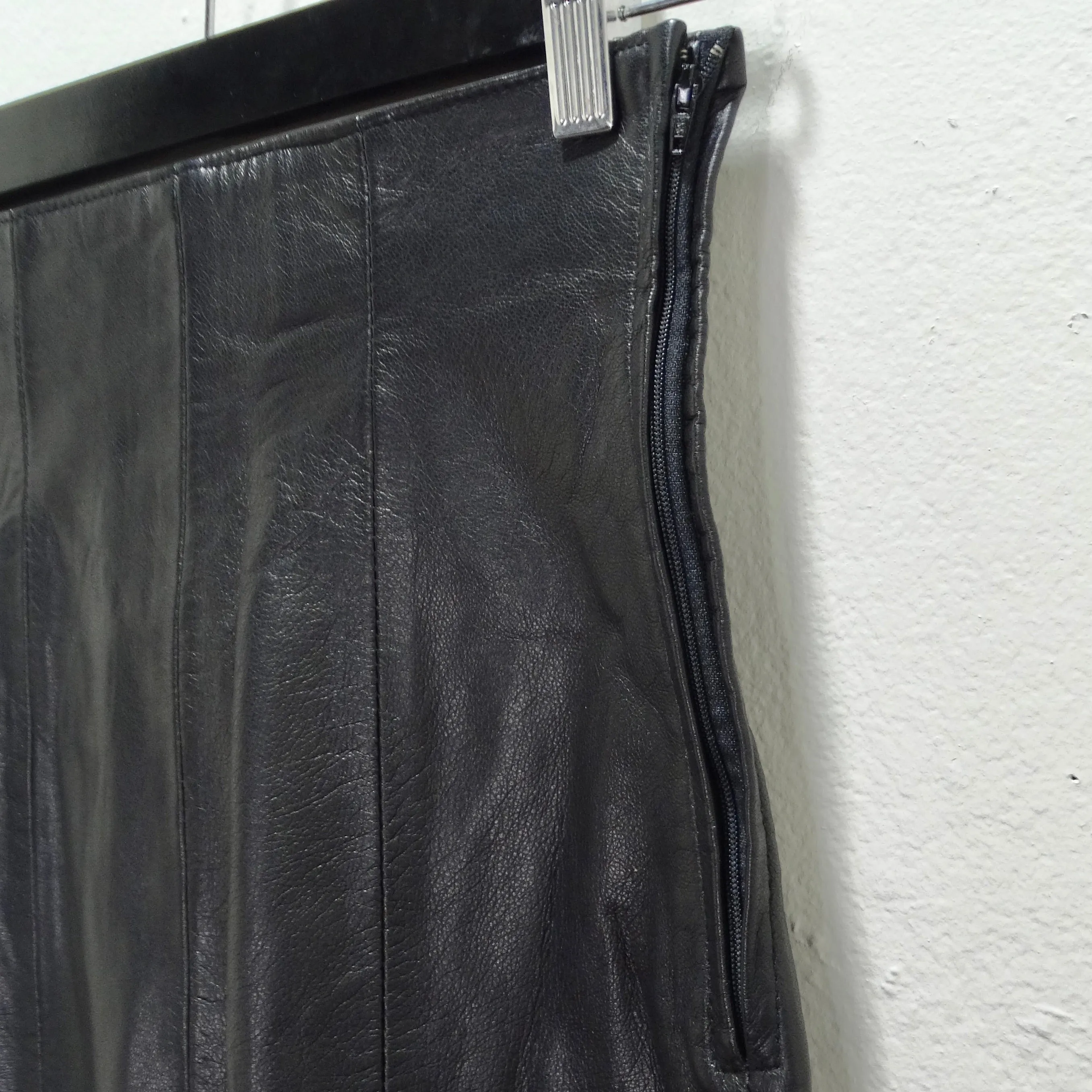 Michael Hoban 1980s Black Leather Pants