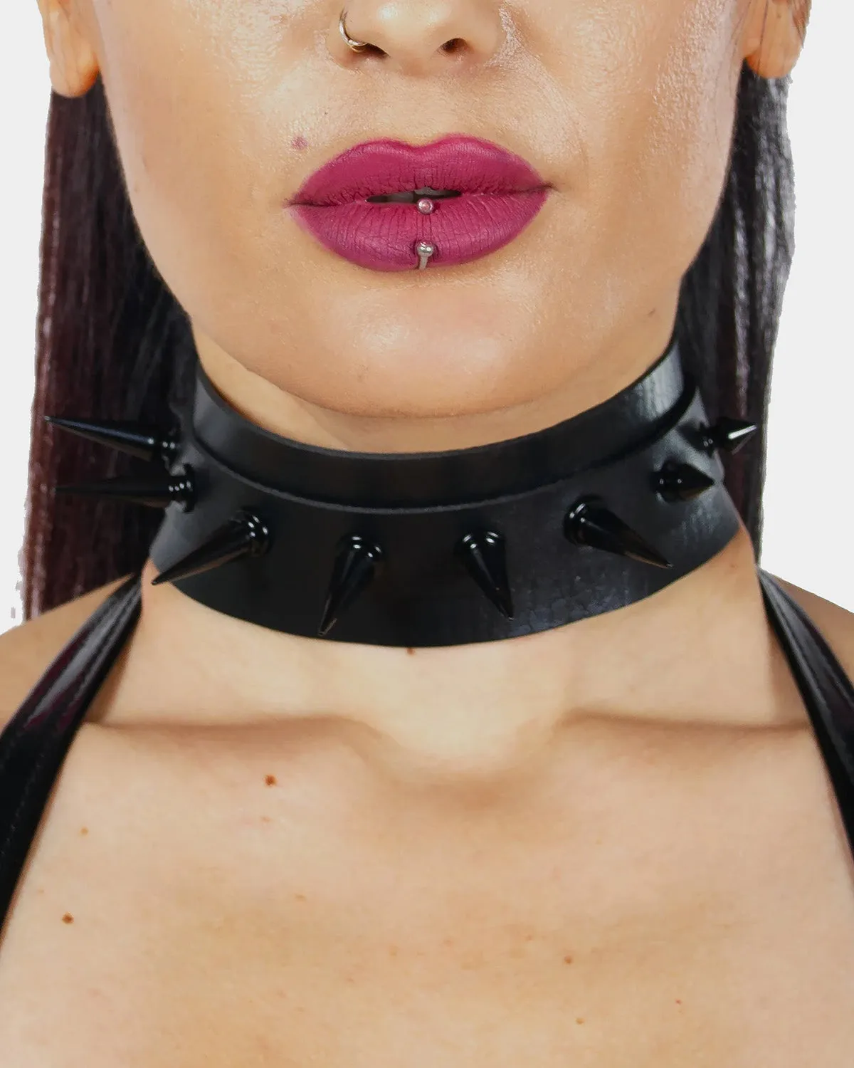 MIX SPIKED COLLAR BLACK / BLACK - XXX