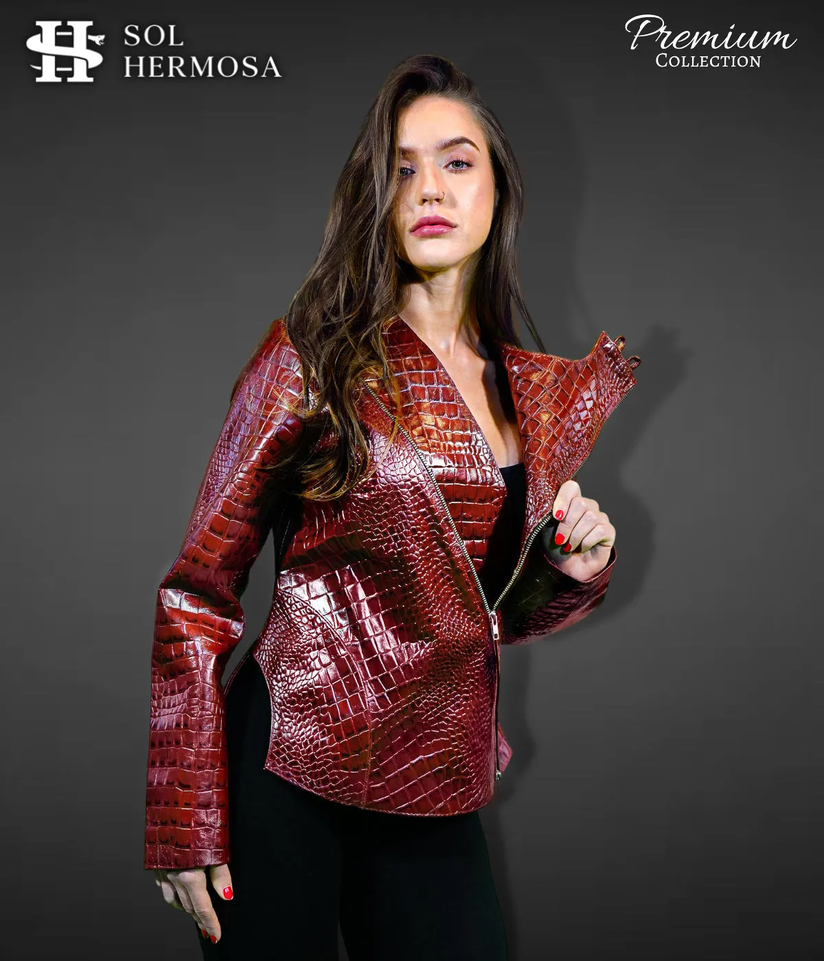 Modern Leather Jacket For Women- Hera