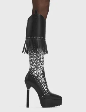 My Priority Platform Knee High Boots