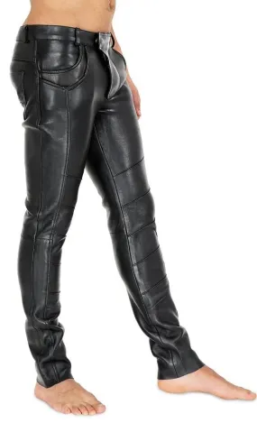 Original Cowhide Thick Leather Pants