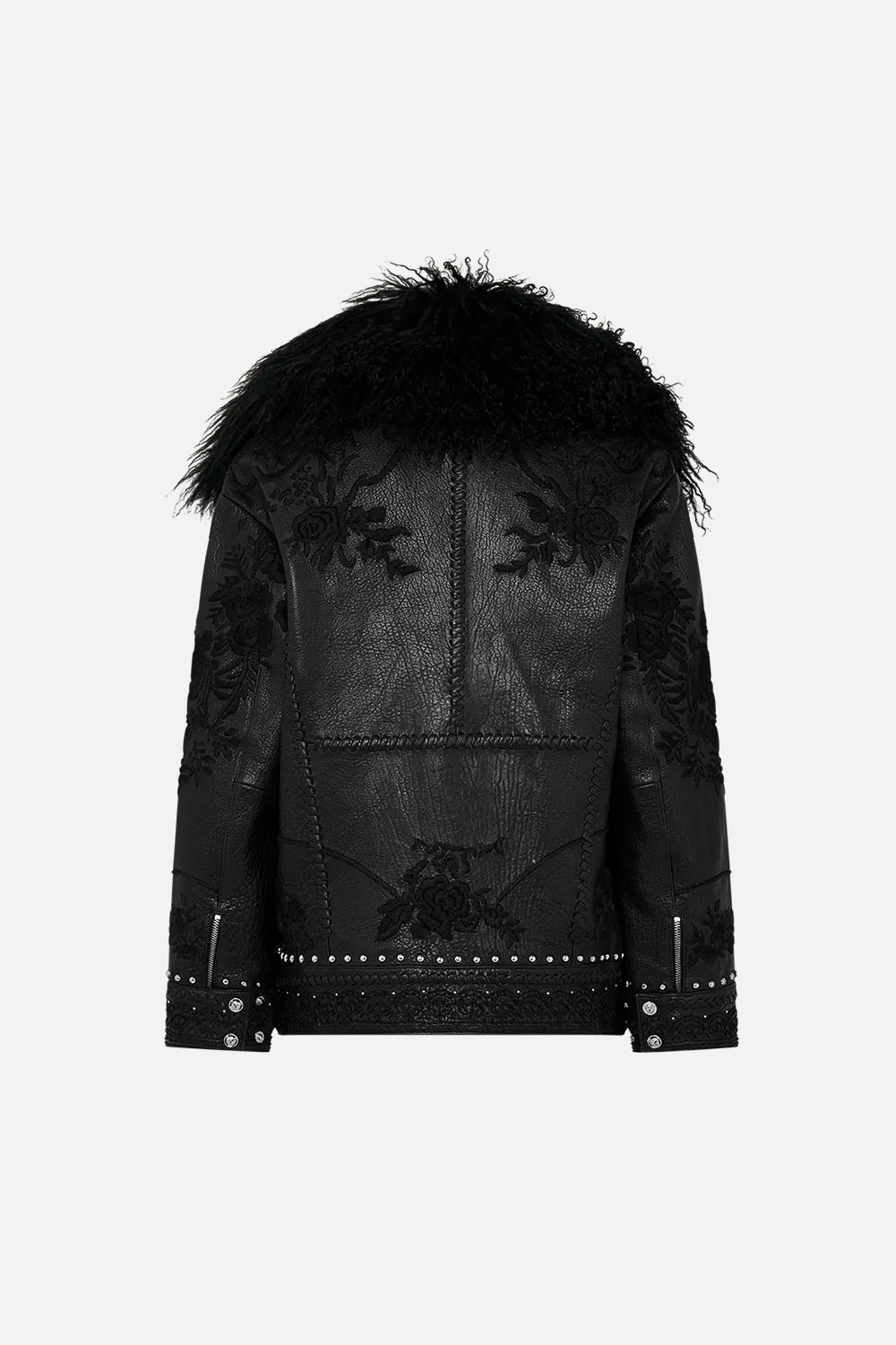 OVERSIZED LEATHER BIKER JACKET VOLENDAM DOLLS