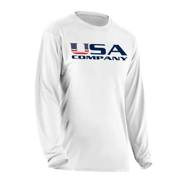 Performance Long Sleeve Shirt | White | SA Co Logo