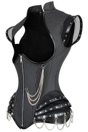 Pinstripe Underbust Corset