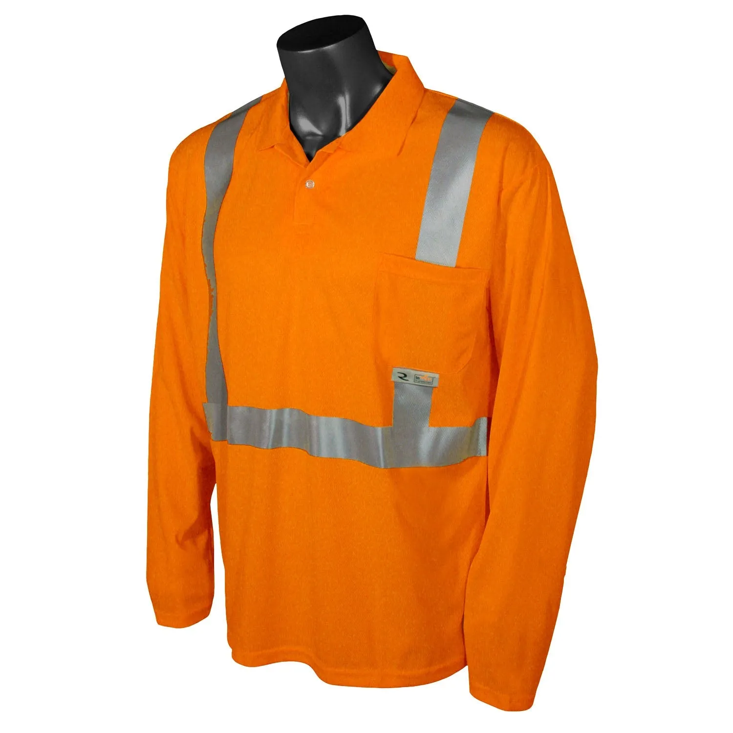 Radians ST22 Class 2 High Visibility Long Sleeve Safety Polo Shirt