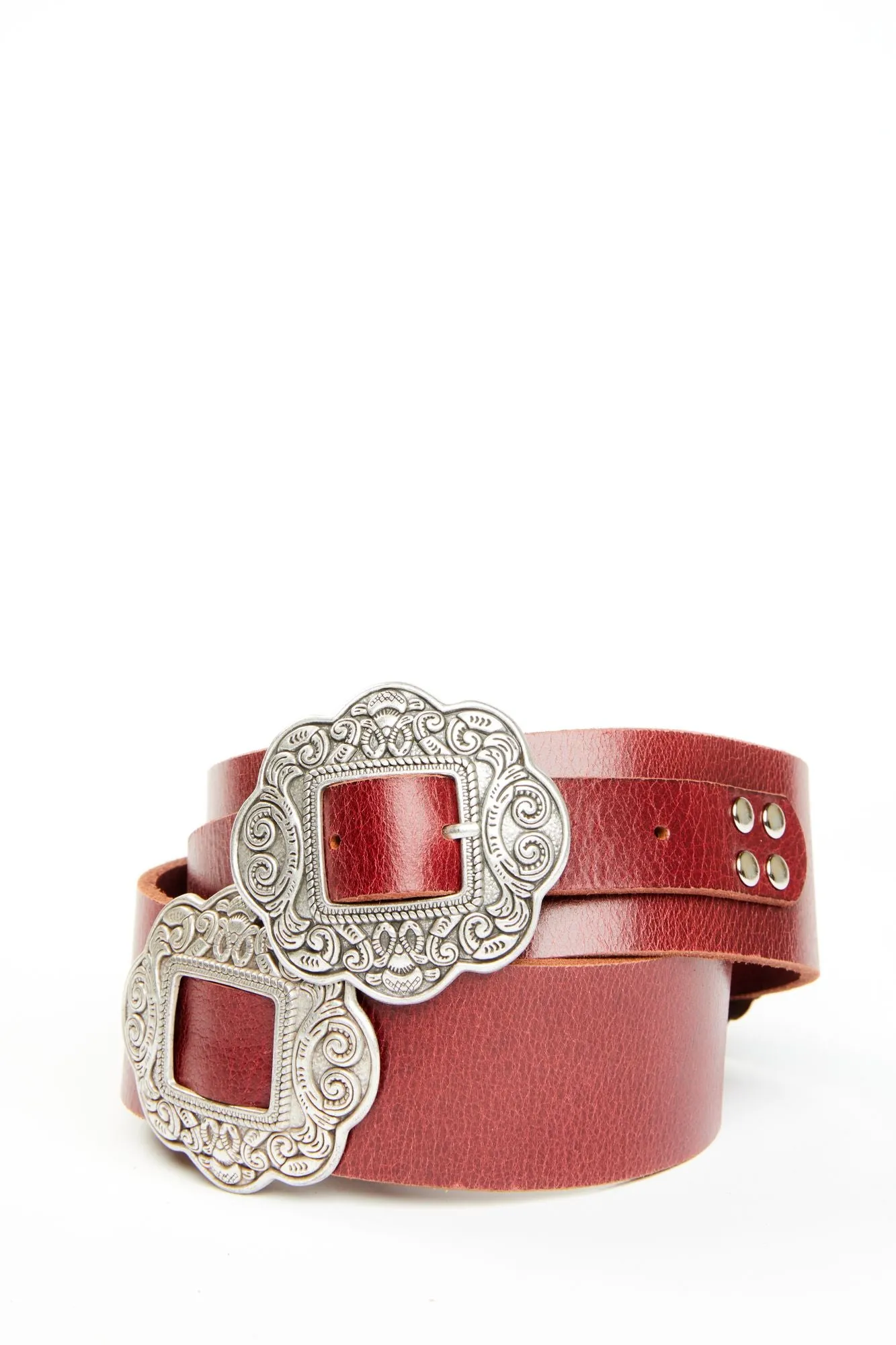 Red Wheels Concho Belt