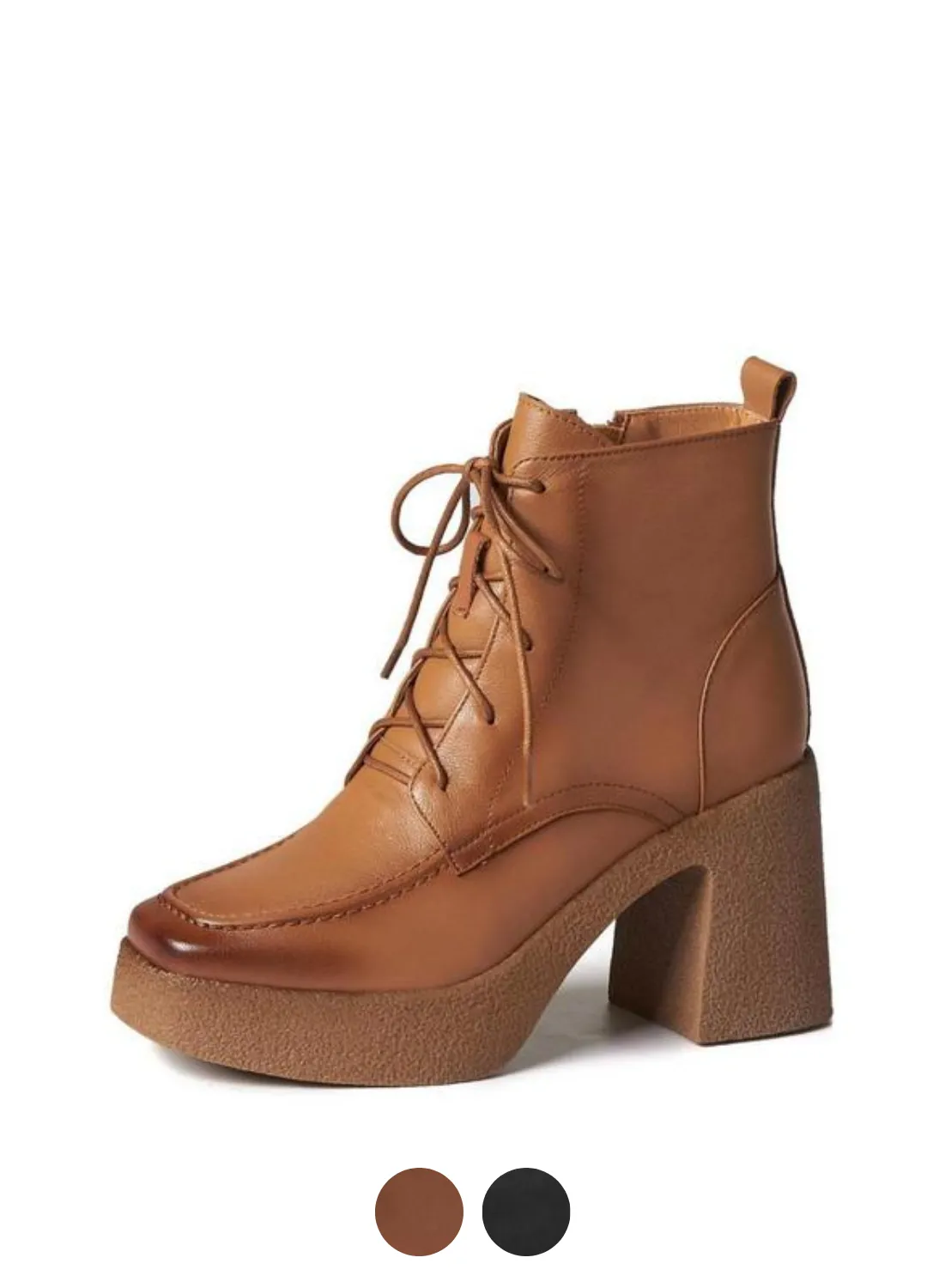 Sabeena Women's Platform Leather Booties