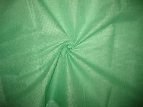 Sea Green Cotton Organdy Plaids~Width 44&quot;