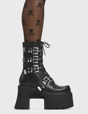 Secret History Chunky Platform Ankle Boots