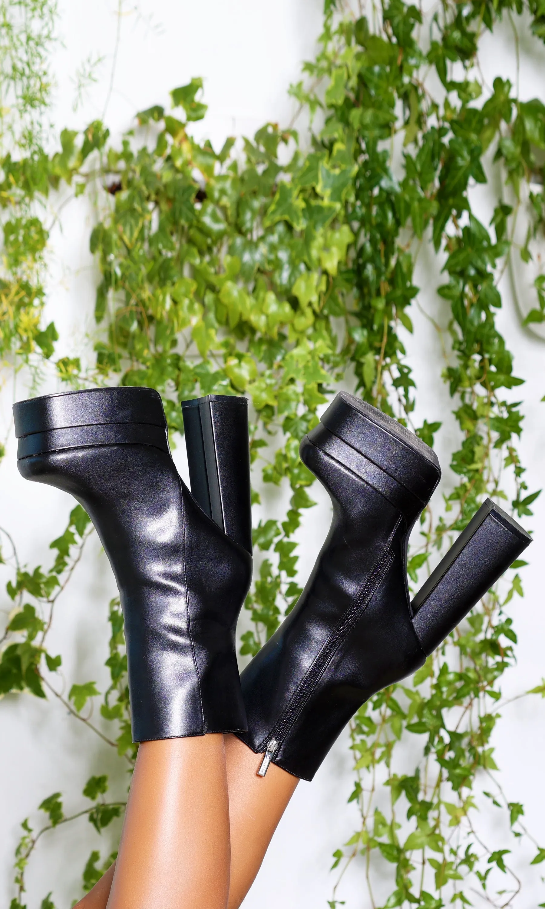 She's a Baddie Platform Black Boots FINAL SALE