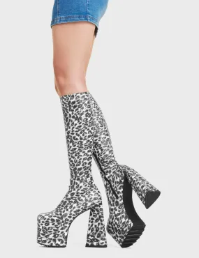 Smokeshow Platform Knee High Boots