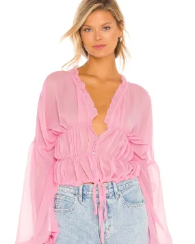 SNDYS Bali Top in Baby Pink