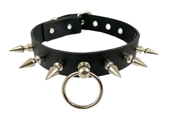 Spike & Ring Holder Choker