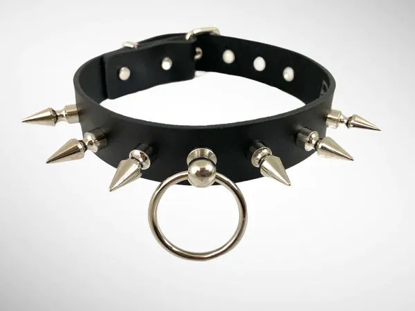 Spike & Ring Holder Choker