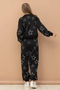 STAR STUDDED TRACKSUIT JOGGER